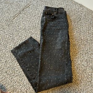 NWT ZARA the embellished mid rise fit